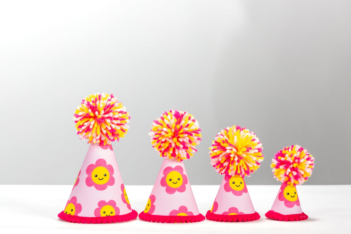 Pink Daisy Party Hat