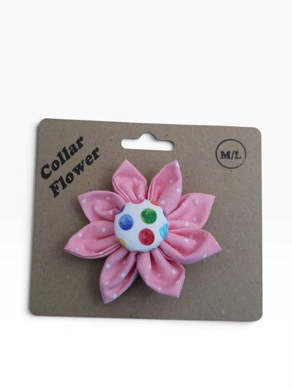Pink Dots Collar Flower