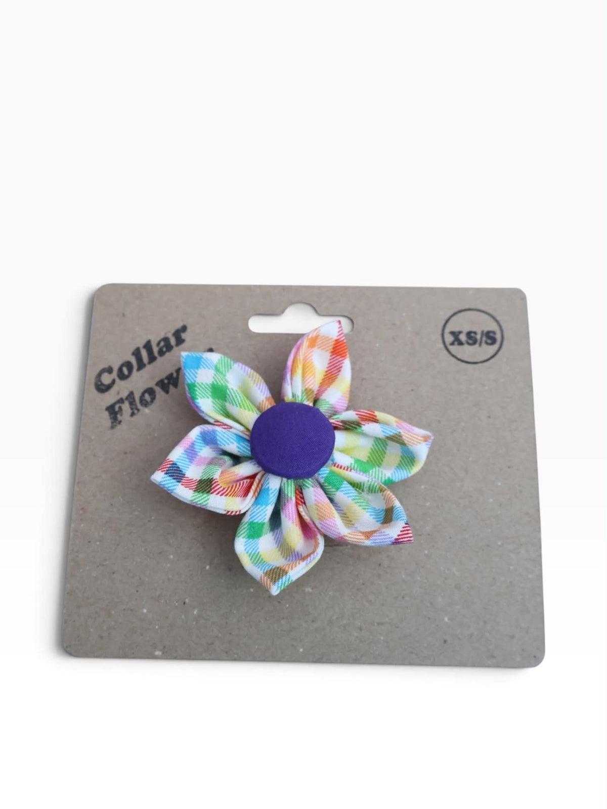 Gingham Collar Flower