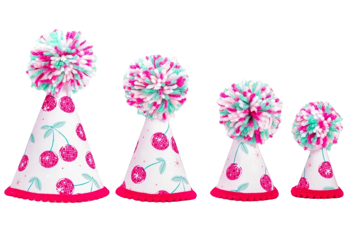 Cherries Julbiflea Party Hat